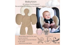 Babytoon Ultra-Comfort 3D Reversible Infant Full Support Cushion Brown
